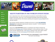 Tablet Screenshot of dawesnutrition.com